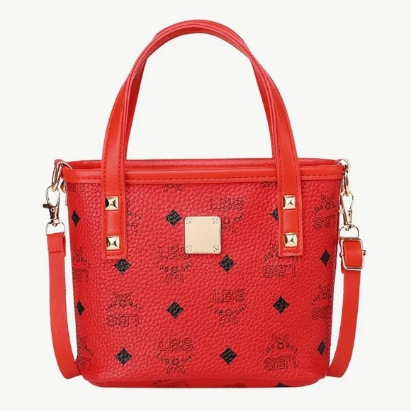 Red or Black Women’s Small Tote Bag NIP - Picture 2 of 14